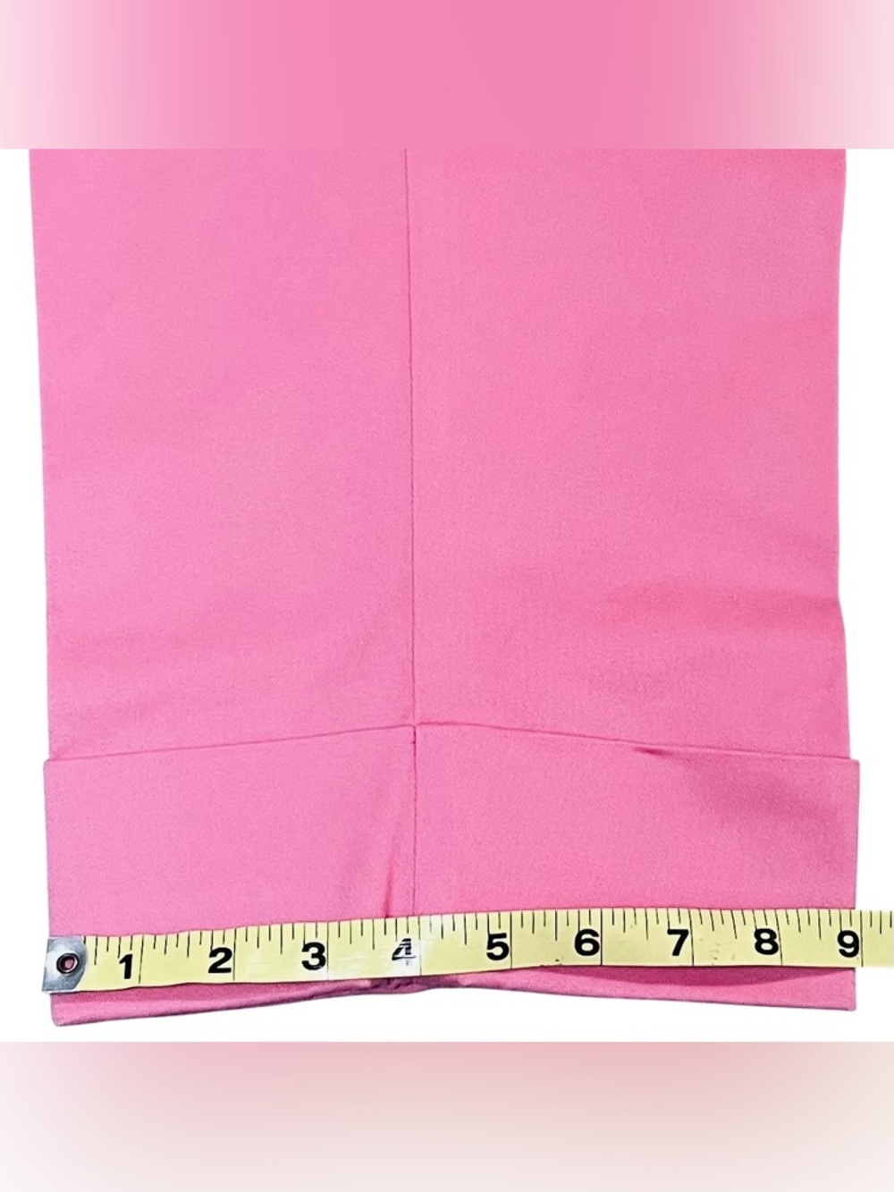 NWT Liz Claiborne Michaela Capri Pants Pink Stretch Cuffed Hem Womens Sz 14 Y2K - Picture 4 of 9